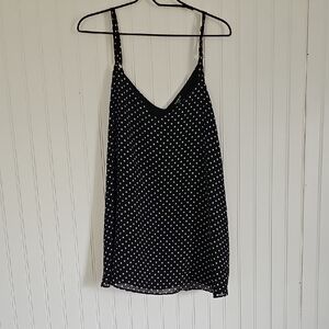 Torrid Black Dress with White Polka Dots